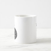 オーダーメイドのフォックス&ムーンマグ コーヒーマグカップ (中央)