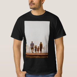 オーダーメイドのフォトギフト カスタマイズ可能なモダンな家族の写真 Tシャツ