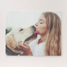 オーダーメイドのフォトギフト 愛犬のキス