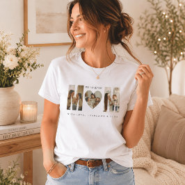 オーダーメイドのフォトTシャツ WE LOVE YOU ママ Tシャツ