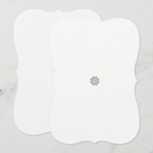 オーダーメイドのフラットカード | 結婚式 & ホリデー (正面/裏面)