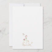 オーダーメイドのブライズシャワー ドレスに感謝 サンキューカード (裏面)