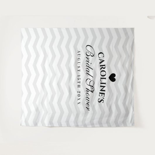 オーダーメイドのブライズシャワー パーティー写真撮影用背景 タペストリー (正面(横))