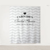 オーダーメイドのブライズシャワー パーティー写真撮影用背景 タペストリー (正面)