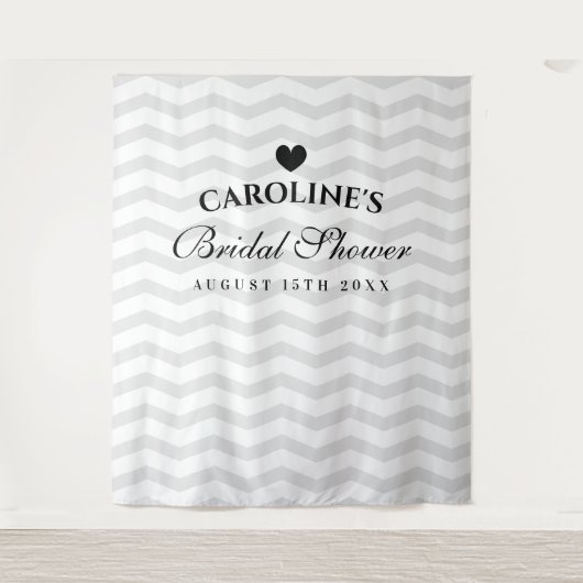 オーダーメイドのブライズシャワー パーティー写真撮影用背景 タペストリー (正面)