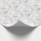 オーダーメイドのブライズシャワー ラッピングペーパー (角)