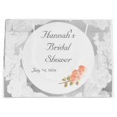 オーダーメイドのブライズシャワー ラージペーパーバッグ (正面)