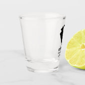 オーダーメイドのブライズメイド用タキシード ショットグラス (左)