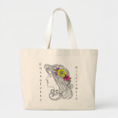 オーダーメイドのブライズメイド用トートバッグ ラージトートバッグ (正面)