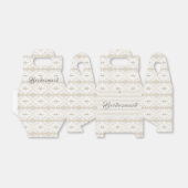 オーダーメイドのブライズメイド用フェイクレースとハート フェイバーボックス (折り畳みなし)