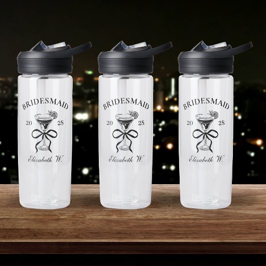 オーダーメイドのブライズメイド ウォーターボトル、メイド オブ オナー ギフト ウォーターボトル