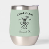 オーダーメイドのブライズメイド、 花嫁の介添え人、ザ・バッハ・タンブラー (左面)