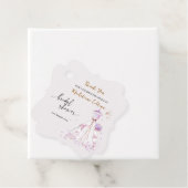 オーダーメイドのブライダルシャワーのウェディングドレスに感謝 フェイバータグ (インサイチュ)