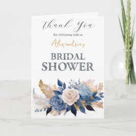 オーダーメイドのブライダルシャワーローズ　ありがとう サンキューカード