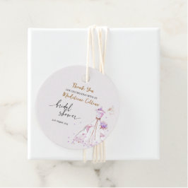 オーダーメイドのブライダルシャワー ウェディングドレスへの感謝 フェイバータグ