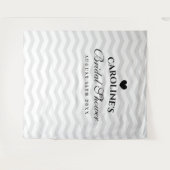 オーダーメイドのブライダルシャワー パーティー写真撮影用背景 タペストリー (正面(横))