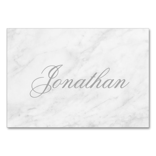 オーダーメイドのブライド グルーム 年齢 大理石 シルバー テーブル ナンバー テーブルナンバー (裏面)