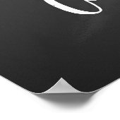 オーダーメイドのブラックボードパーティーサイン ポスター (角)