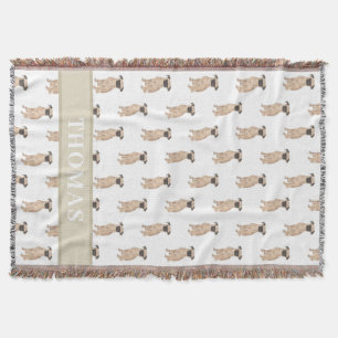 オーダーメイドのブリュッセル・グリフォン スローブランケット