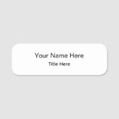 オーダーメイドのプロフェッショナル従業員用マグネット 名札 (正面)
