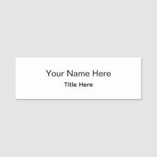 オーダーメイドのプロフェッショナル従業員用マグネット 名札