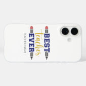 オーダーメイドのベストティーチャーギフト - カスタマイズ可能 Case-Mate iPhoneケース (裏面 (横))