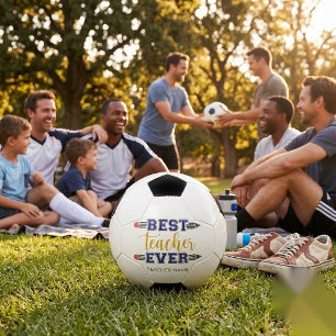 オーダーメイドのベストティーチャー - カスタマイズギフト サッカーボール