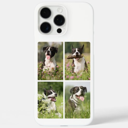 オーダーメイドのペットの犬の写真コラージュ Case-Mate iPhoneケース (裏面)
