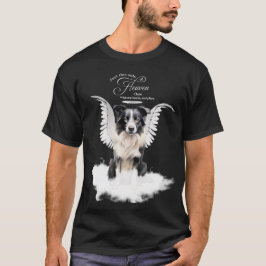 オーダーメイドのペット追悼デザイン ボーダーコリー Tシャツ