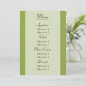 オーダーメイドのホワイトデイジー結婚式披露宴夕食メニュー メニュー (スタンド正面)