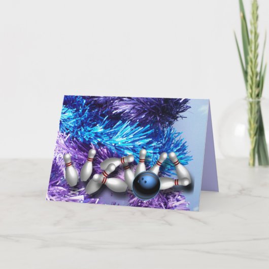 オーダーメイドのボウリング用ググリーティングカード シーズンカード (正面)