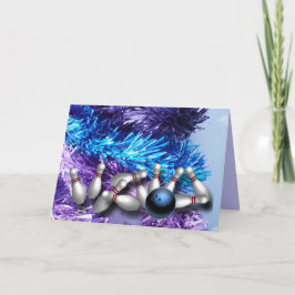 オーダーメイドのボウリング用グリーティングカード シーズンカード