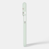 オーダーメイドのボタニカル水彩モノグラム セージグリーン Case-Mate iPhoneケース (裏面 / 左)