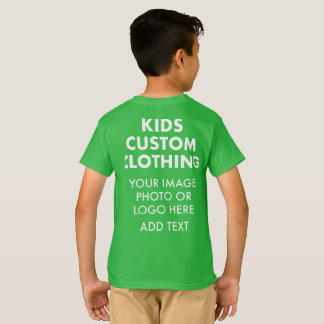 オーダーメイドのボーイズTシャツ - シャムロックグリーン Tシャツ