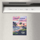 オーダーメイドのポイプ カウアイ島 ウェディングマグネット マグネット (インサイチュ (食洗機))