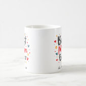 オーダーメイドのマグカップ – お母さんの心から最高のの贈り物 コーヒーマグカップ (中央)