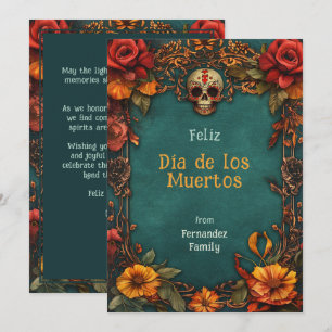 💀 オーダーメイドのマリゴールドフレーム Dia de Muertos