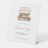 オーダーメイドのマーケットスタイル 台座サイン (正面)