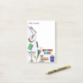 オーダーメイドのミツヴァ手紙 - スタイル4 ポストイット (デスク上)