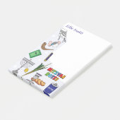 オーダーメイドのミツヴァ手紙 - スタイル4 ポストイット (アングル)