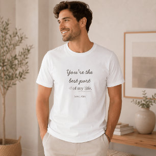 オーダーメイドのモダンなラブクオートTシャツ Tシャツ