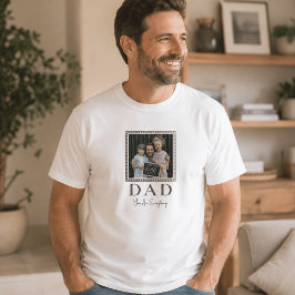 オーダーメイドのモダンな父の写真 Tシャツ