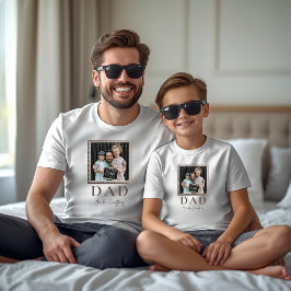 オーダーメイドのモダンな父の写真 Tシャツ