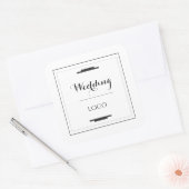 オーダーメイドのモダンな結婚式の引出物ギフト スクエアシール (封筒)