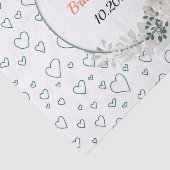 オーダーメイドのモダンな花フレーム ブライダルシャワー ペーパー (詳細)