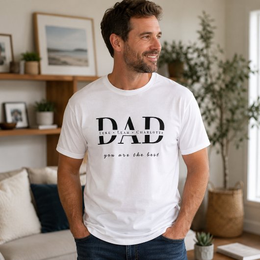 オーダーメイドのモダンなDAD Tシャツ