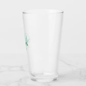 オーダーメイドのモノグラムと名前 緑 タンブラーグラス (左)
