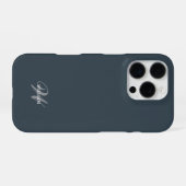 オーダーメイドのモノグラムカリグラフィー iPhoneケース (裏面横)