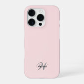 オーダーメイドのモノグラムカリグラフィー iPhoneケース (裏面)