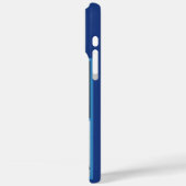 オーダーメイドのモノグラム入り写真 ネイビーブルーのスマホケース Case-Mate iPhoneケース (裏面 / 左)